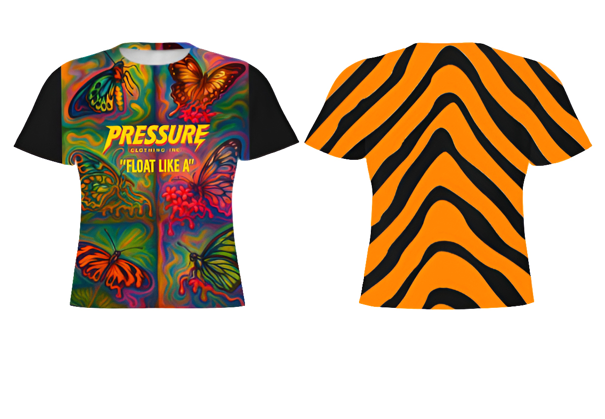 "Butterfly" T-shirt now trending by PRESSURE CLOTHING INC.