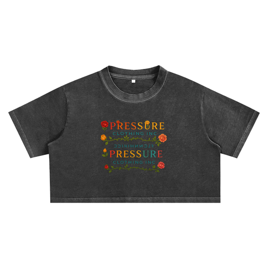 """NEW DROP"Snow Washed Crop Top